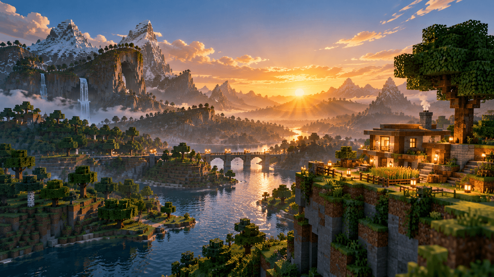 Minecraft server world artwork